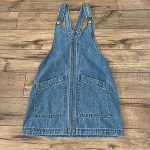 jeans dress zipper front